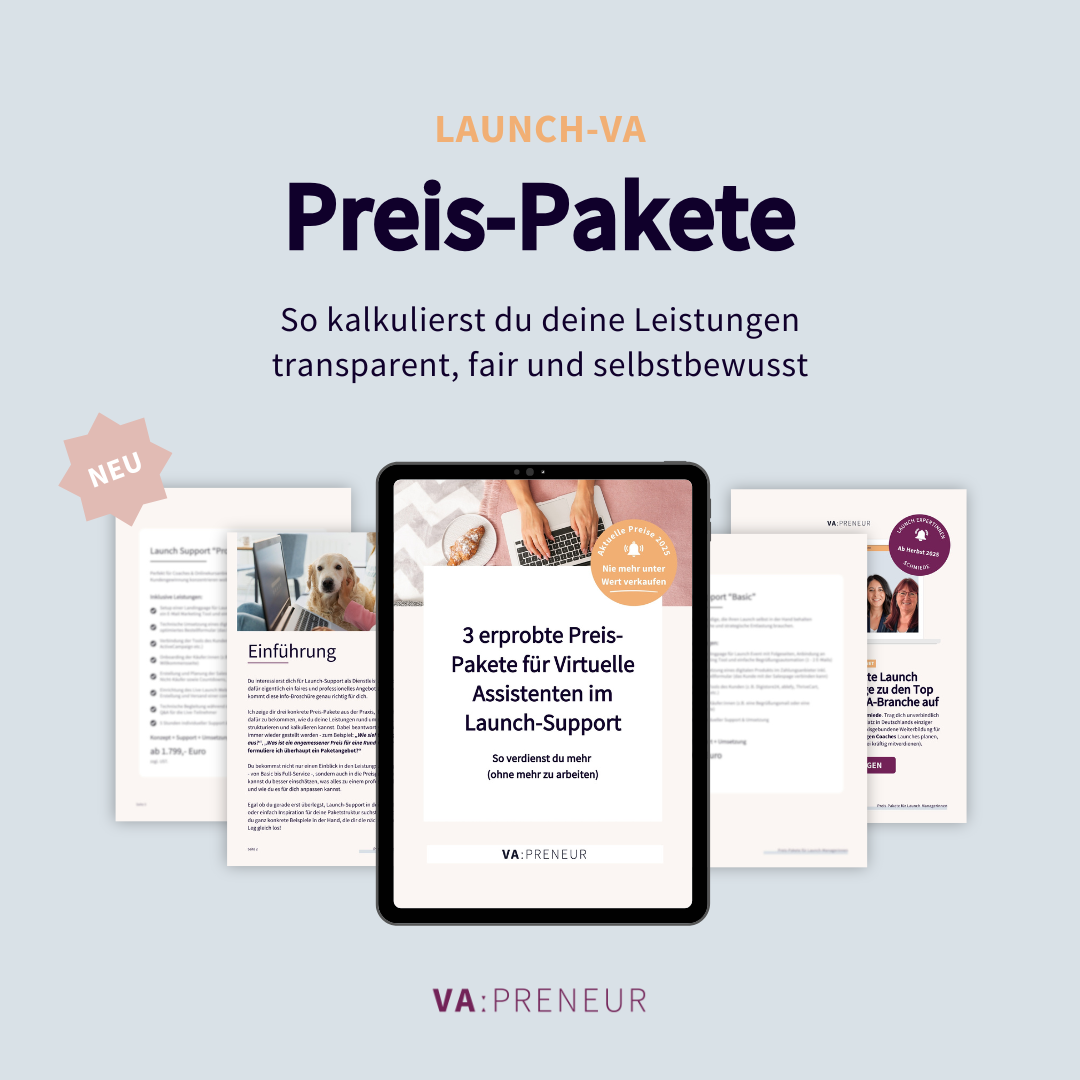 Launch Virtuelle Assistentin Preise Preispakete Launch Virtuelle Assistentin Preise Preispakete