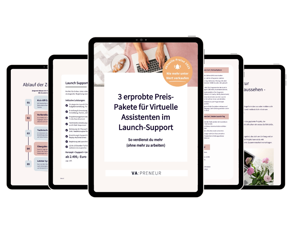 Virtuelle Assistenz Launch Management Launch Expertinnen Schmiede